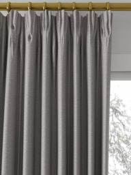 John Lewis Cotton Blend Made to Measure Curtains or Roman Blind, Steel - thumbnail 2