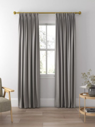John Lewis Cotton Blend Made to Measure Curtains or Roman Blind, Steel - thumbnail 5