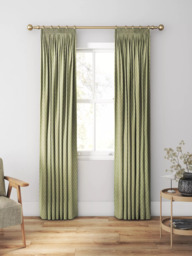 Clarke & Clarke Trelica Made to Measure Curtains or Roman Blind, Olive - thumbnail 3