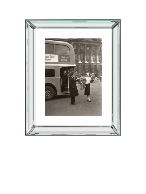 Brookpace Lascelles 'Welcome to Britain' Framed Print, 60 x 50cm, Black/White - image 1