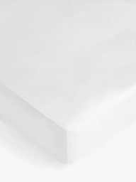 John Lewis Crisp & Fresh 400 Thread Count Egyptian Cotton Fitted Sheet, White
