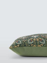 Morris & Co. Meda Iris Cushion, Forest Green - thumbnail 4