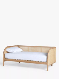 John Lewis Rattan Wrapped Guest Bed, Single, Oak - thumbnail 4