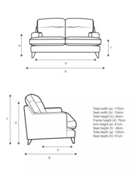 G Plan Vintage Seventy Two Small 2 Seater Sofa, Dark Leg - thumbnail 2