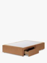 Hypnos Non-Sprung Upholstered 2 Drawer Divan Base, Small Double - thumbnail 2