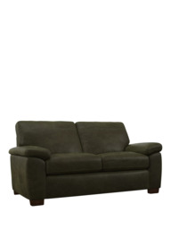 John Lewis Camden Medium 2 Seater Leather Sofa Bed, Dark Leg - thumbnail 1