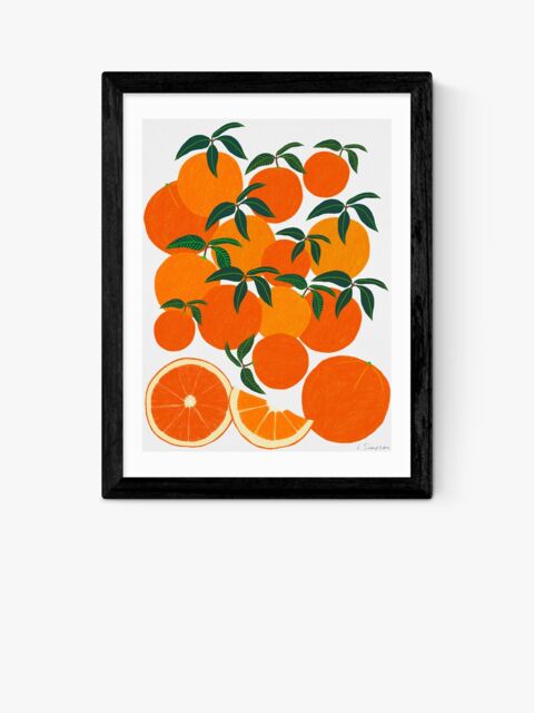 EAST END PRINTS Leanne Simpson 'Orange Harvest' Framed Print - image 1