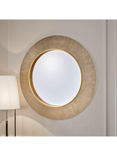 Yearn Aubry Textured Round Wall Mirror, 90cm - image 1