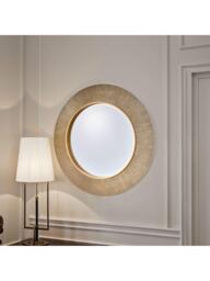 Yearn Aubry Textured Round Wall Mirror, 90cm - thumbnail 2
