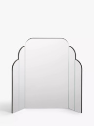 John Lewis Deco Table Mirror, 50 x 55cm, Clear - thumbnail 1