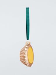 John Lewis Curate & Collect Pastel de Nata Bauble, Yellow/Gold - thumbnail 2