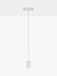 Tala Alumina Single Pendant Ceiling Light, Chalk