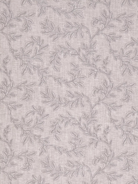 John Lewis Acanthus Embroidered Made to Measure Curtains or Roman Blind, Smoke - image 1
