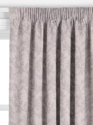 John Lewis Acanthus Embroidered Made to Measure Curtains or Roman Blind, Smoke - thumbnail 2