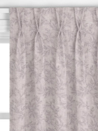 John Lewis Acanthus Embroidered Made to Measure Curtains or Roman Blind, Smoke - thumbnail 4