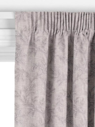 John Lewis Acanthus Embroidered Made to Measure Curtains or Roman Blind, Smoke - thumbnail 3