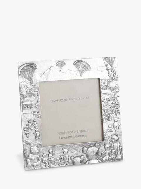 "Lancaster and Gibbings Teddy Bears Photo Frame, 3.5 x 3.5"" (9 x 9cm), Pewter" - image 1