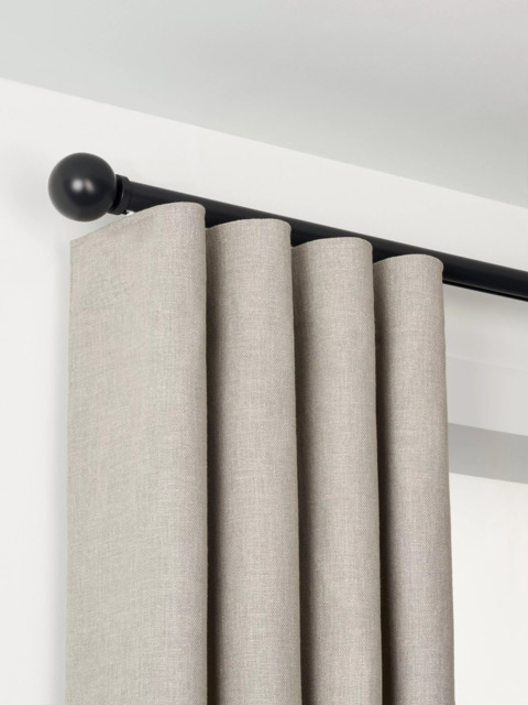 John Lewis Made to Order Select Curl Gliding Curtain Pole with Ball Finial, Wall Fix, Dia.30mm - image 1