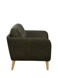 John Lewis Arlo Medium 2 Seater Leather Sofa, Light Leg - thumbnail 3