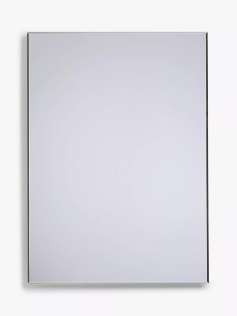 John Lewis Bevelled Edge Bathroom Mirror, Silver - image 1