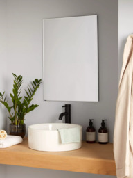 John Lewis Bevelled Edge Bathroom Mirror, Silver - thumbnail 2