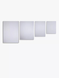 John Lewis Bevelled Edge Bathroom Mirror, Silver - thumbnail 4