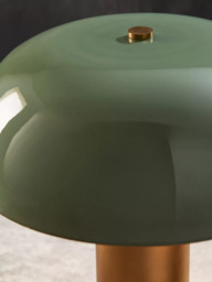 John Lewis Porcini Table Lamp, Brass - thumbnail 4