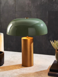 John Lewis Porcini Table Lamp, Brass - thumbnail 2