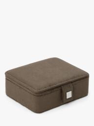 TUTTI Edge Mini Jewellery Box, Mushroom Suede - thumbnail 2