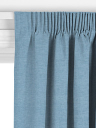 John Lewis Cotton Blend Made to Measure Curtains or Roman Blind, Denim - thumbnail 3