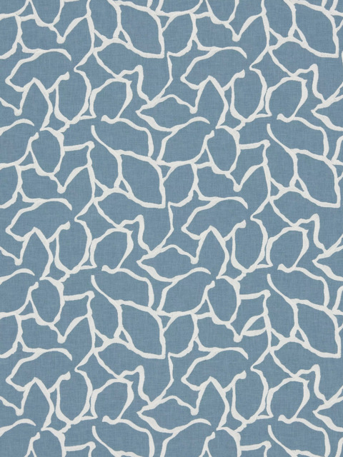 John Lewis Calathea Embroidered Made to Measure Curtains or Roman Blind, Lake Blue - image 1