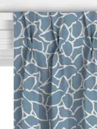 John Lewis Calathea Embroidered Made to Measure Curtains or Roman Blind, Lake Blue - thumbnail 5