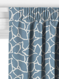 John Lewis Calathea Embroidered Made to Measure Curtains or Roman Blind, Lake Blue - thumbnail 3