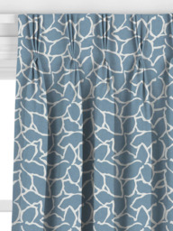 John Lewis Calathea Embroidered Made to Measure Curtains or Roman Blind, Lake Blue - thumbnail 6