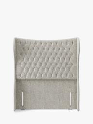 Hypnos Elizabeth Extra Wide Upholstered Headboard, Small Double - thumbnail 1