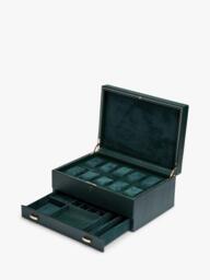 WOLF British Racing Vegan Leather 10 Piece Watch Box - thumbnail 4