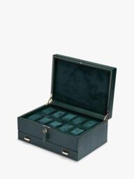 WOLF British Racing Vegan Leather 10 Piece Watch Box - thumbnail 3