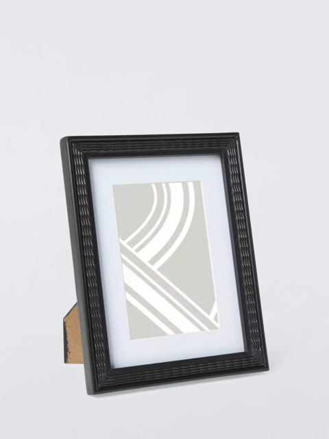 "John Lewis Classic Ornate Wood Photo Frame & Mount, 4 x 6"" (10 x 15cm), Black" - image 1