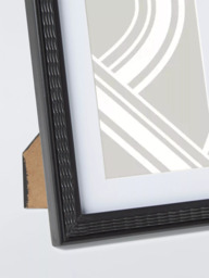 "John Lewis Classic Ornate Wood Photo Frame & Mount, 4 x 6"" (10 x 15cm), Black" - thumbnail 2