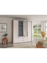 John Lewis Osaka 2m Bi-Fold Wardrobe with 2 Glass Doors, 2 Mirrored Doors & 3 Glass Drawers - thumbnail 3