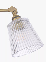 Laura Ashley Callaghan 3 Arm Semi-Flush Ceiling Light, Clear - thumbnail 6
