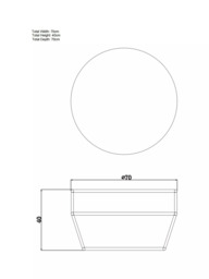 John Lewis Salsa Round Garden Coffee Table, 70cm - thumbnail 5