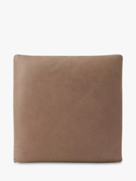 Halo Boss Leather Footstool, Steel Leg, Tipped Taupe - thumbnail 5