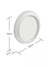 Brookpace Lascelles Roman Numeral Outdoor Wall Clock with Temperature & Humidity, 36cm, Cream - thumbnail 3