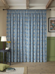Morris & Co. Bower Pair Lined Pencil Pleat Curtains - thumbnail 6