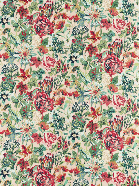 Harlequin Perennials Made to Measure Curtains or Roman Blind, Pistachio/Tree Canopy - image 1
