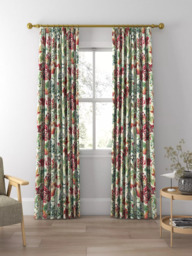 Harlequin Perennials Made to Measure Curtains or Roman Blind, Pistachio/Tree Canopy - thumbnail 3