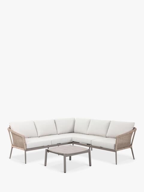 KETTLER Isla 4-Seater Corner Garden Sofa Set, Mushroom - image 1