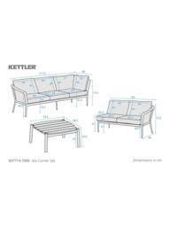 KETTLER Isla 4-Seater Corner Garden Sofa Set, Mushroom - thumbnail 5