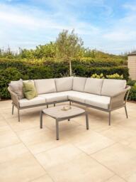 KETTLER Isla 4-Seater Corner Garden Sofa Set, Mushroom - thumbnail 2